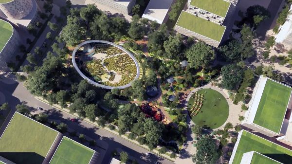 Central Park artist impression.