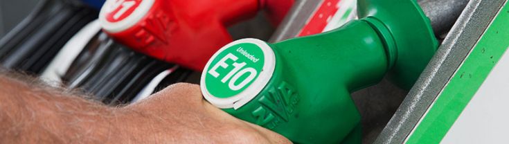 Hand on E10 pump