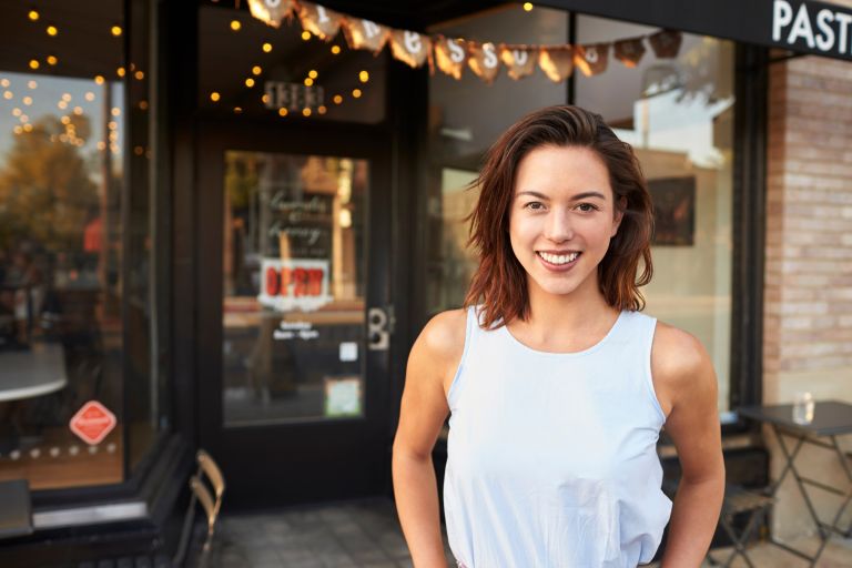 Female business owner